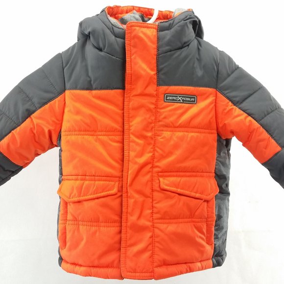 Zero Xposur Orange Jacket w/Hood  Baby/Toddler 18M - Zip Front - Front Pockets - Picture 3 of 8